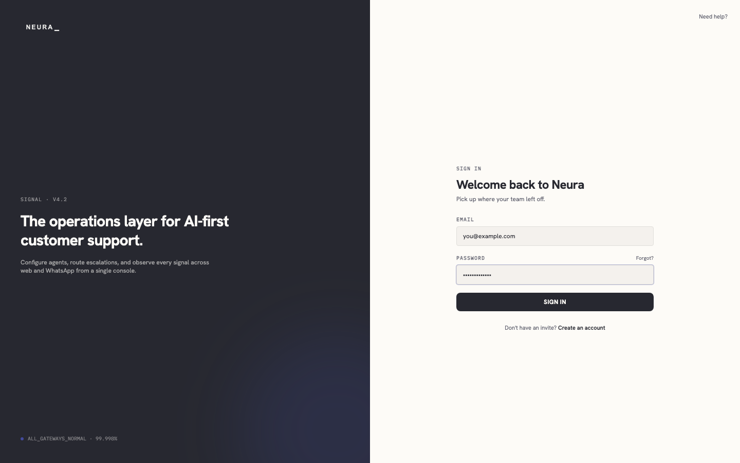 Step 3 — Enter your password.