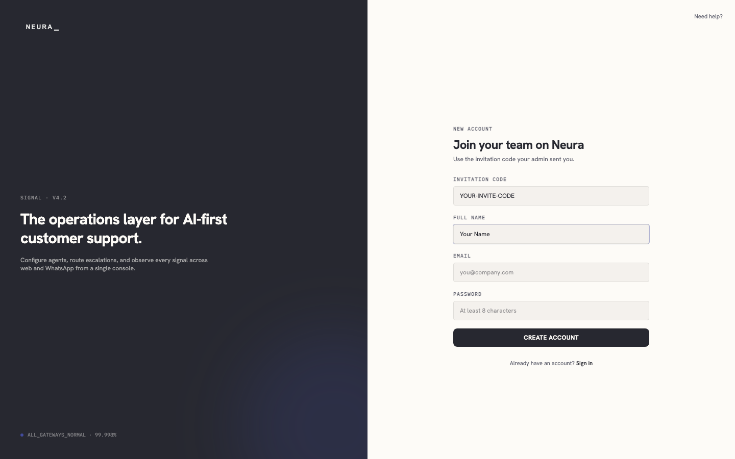 Step 3 — Enter your full name